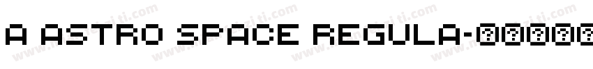 a Astro Space Regula字体转换